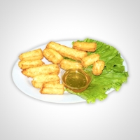 Сырные палочки с медом.